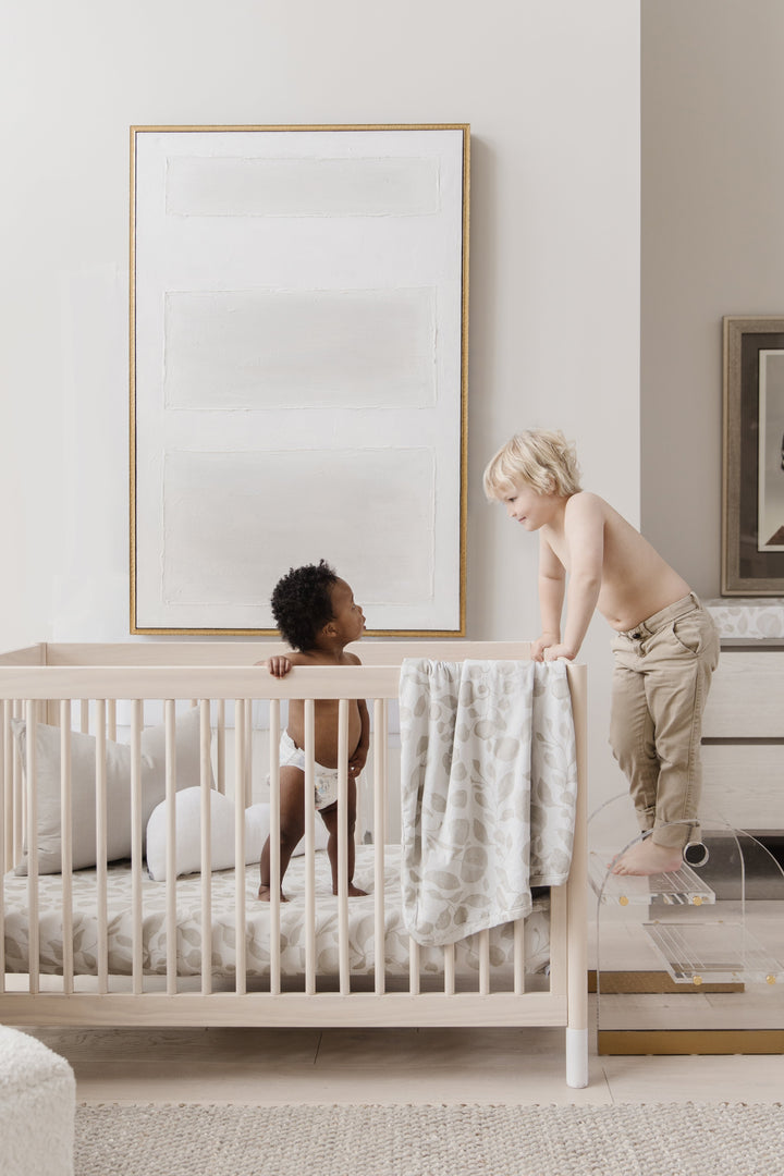 Oilo Misty Mountain & Leaf | Jersey Swaddle Blanket Set