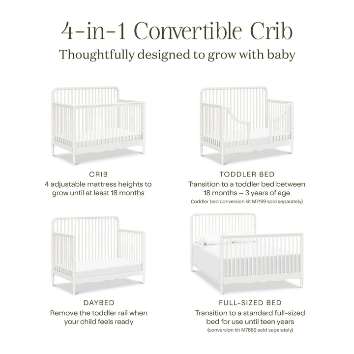 Namesake Liberty 4-in-1 Convertible Spindle Crib