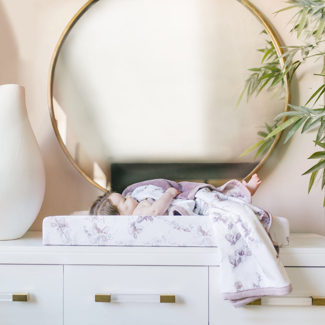 Oilo Bella Floral | Convertible Bassinet Sheet & Changing Pad Cover