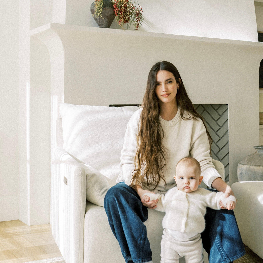 Oilo Ollie: a Chair and a Half | Swivel Nursery Glider with Back Recline Feature