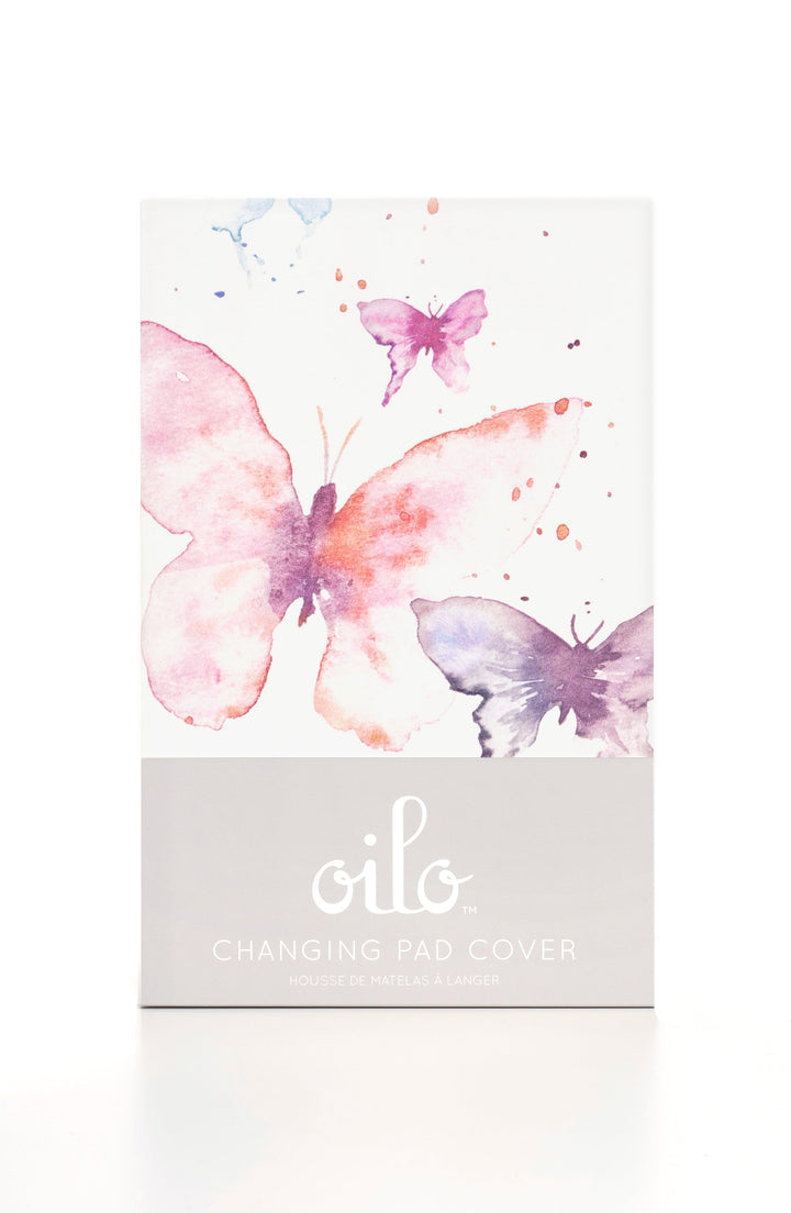 Oilo Butterfly | Convertible Bassinet Sheet & Changing Pad Cover