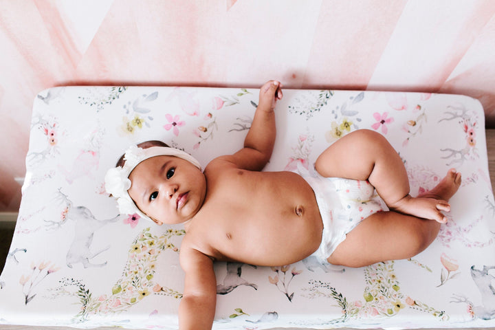 Oilo Fawn | Convertible Bassinet Sheet & Changing Pad Cover