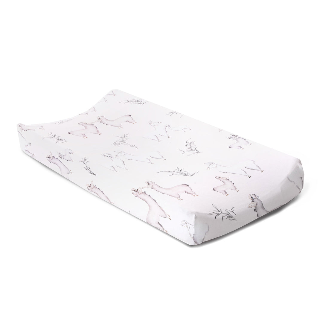 Oilo Llama | Convertible Bassinet Sheet & Changing Pad Cover