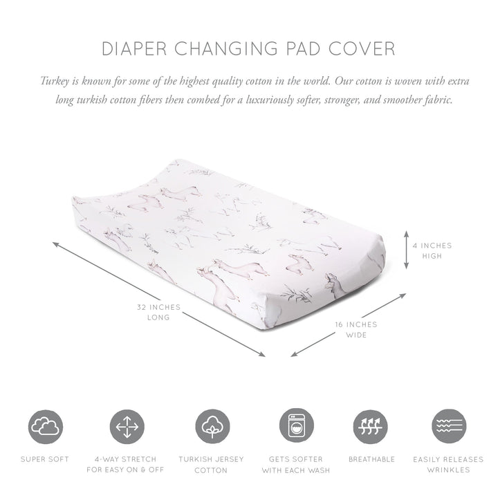 Oilo Llama | Convertible Bassinet Sheet & Changing Pad Cover