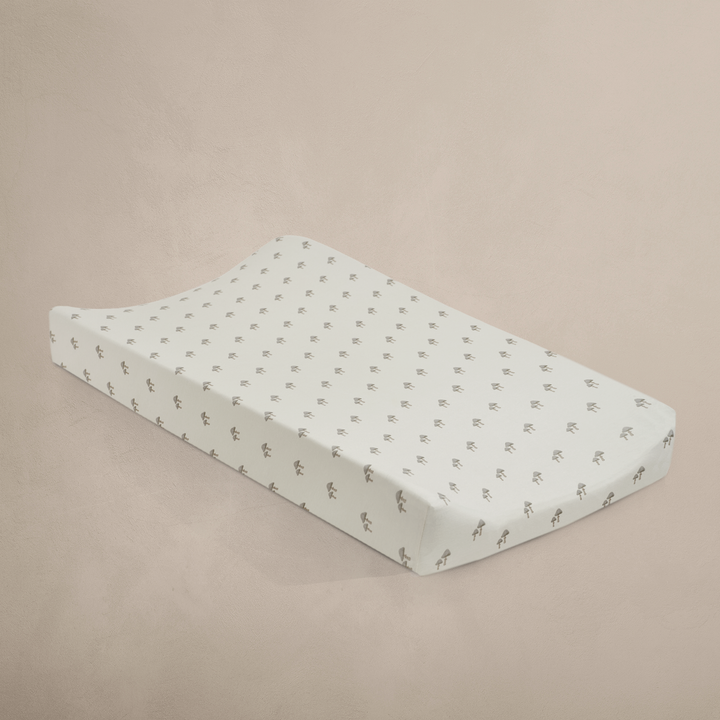 Oilo Mushroom Nursery | Convertible Bassinet Sheet & Changing Pad Cover