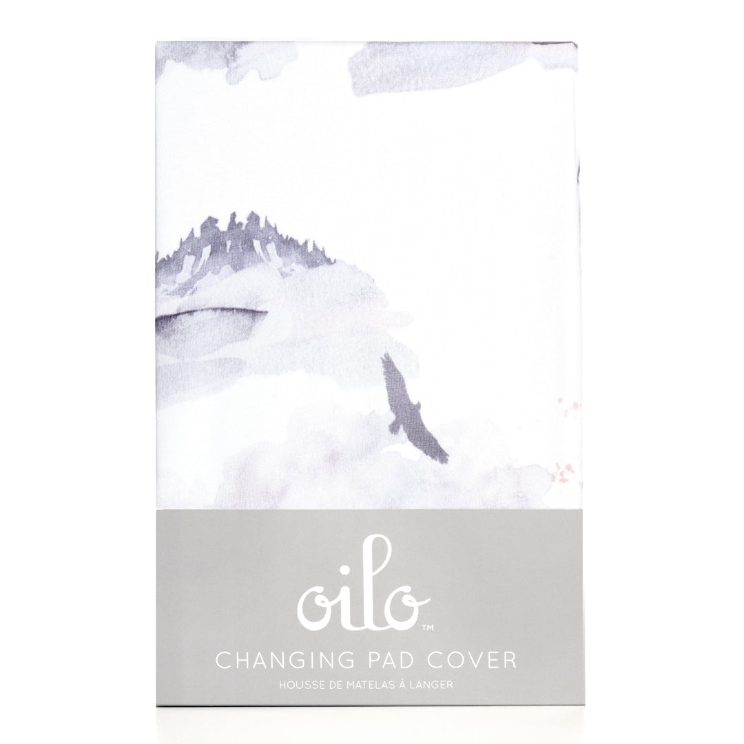 Oilo Misty Mountain | Convertible Bassinet Sheet & Changing Pad Cover
