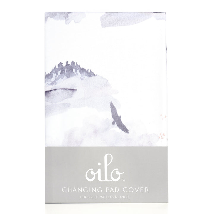 Oilo Misty Mountain | Convertible Bassinet Sheet & Changing Pad Cover