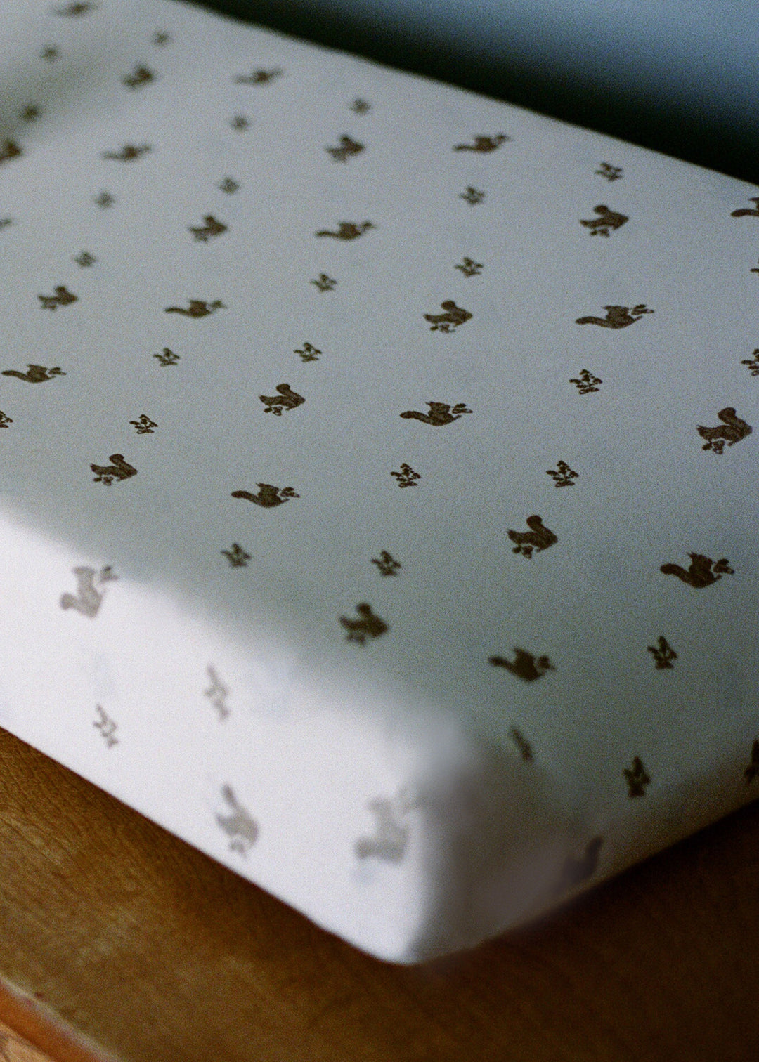 Oilo Squirrel Nursery | Convertible Bassinet Sheet & Changing Pad Cover