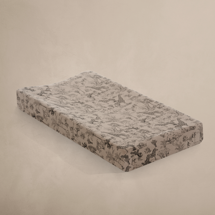 Oilo Vintage Safari Nursery | Convertible Bassinet Sheet & Changing Pad Cover