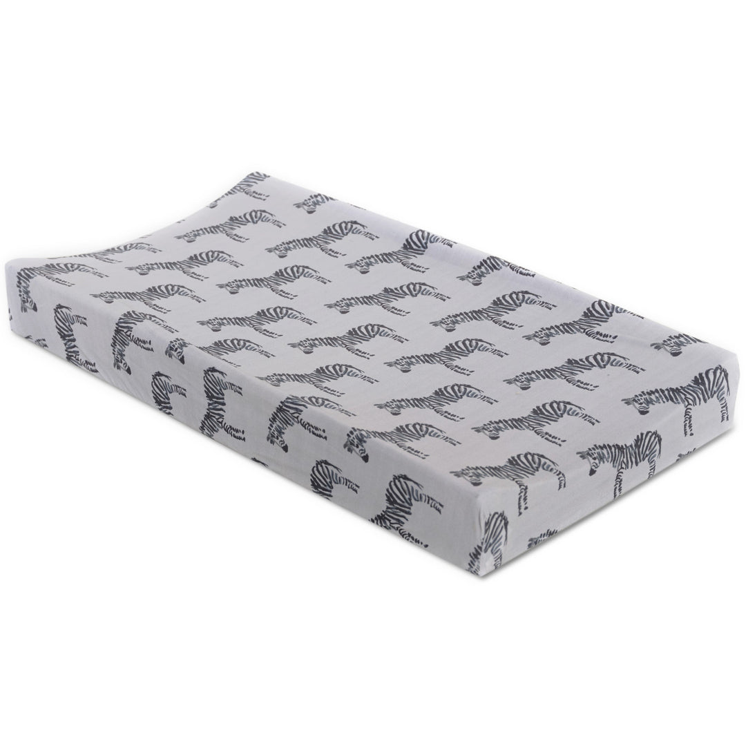 Oilo Zebra | Convertible Bassinet Sheet & Changing Pad Cover