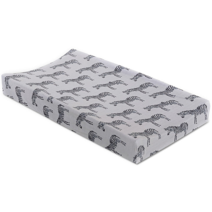 Oilo Zebra | Convertible Bassinet Sheet & Changing Pad Cover