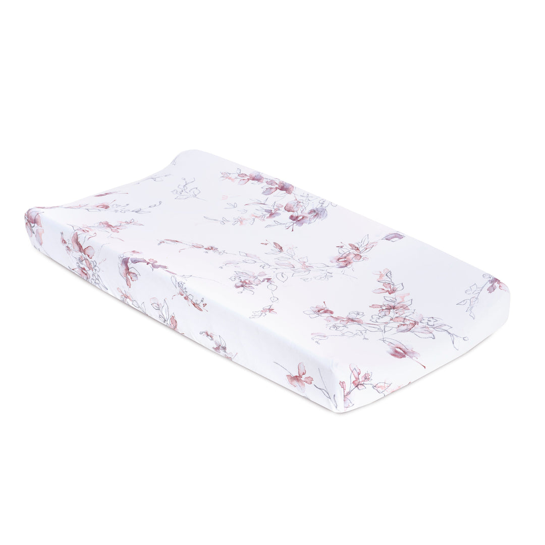 Oilo Bella Floral | Convertible Bassinet Sheet & Changing Pad Cover