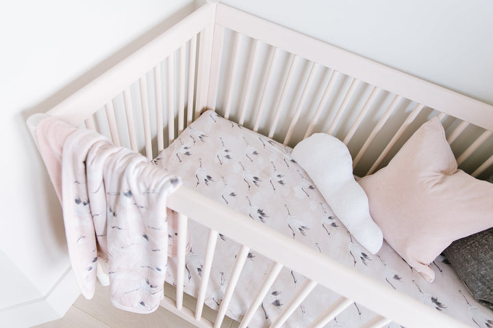 Oilo Crane | Convertible Bassinet Sheet & Changing Pad Cover
