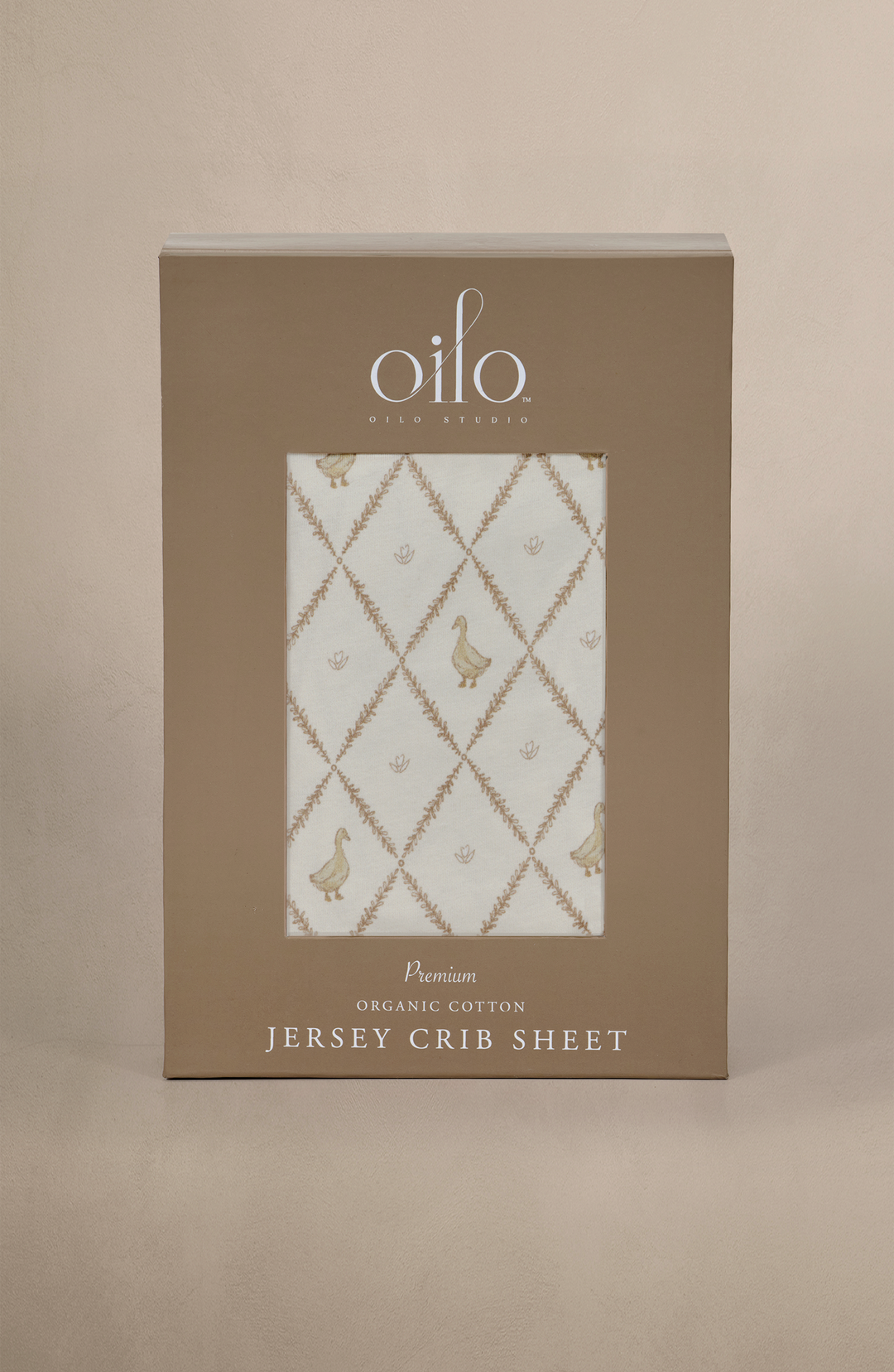 Oilo Butter Yellow Duck | Crib Sheet