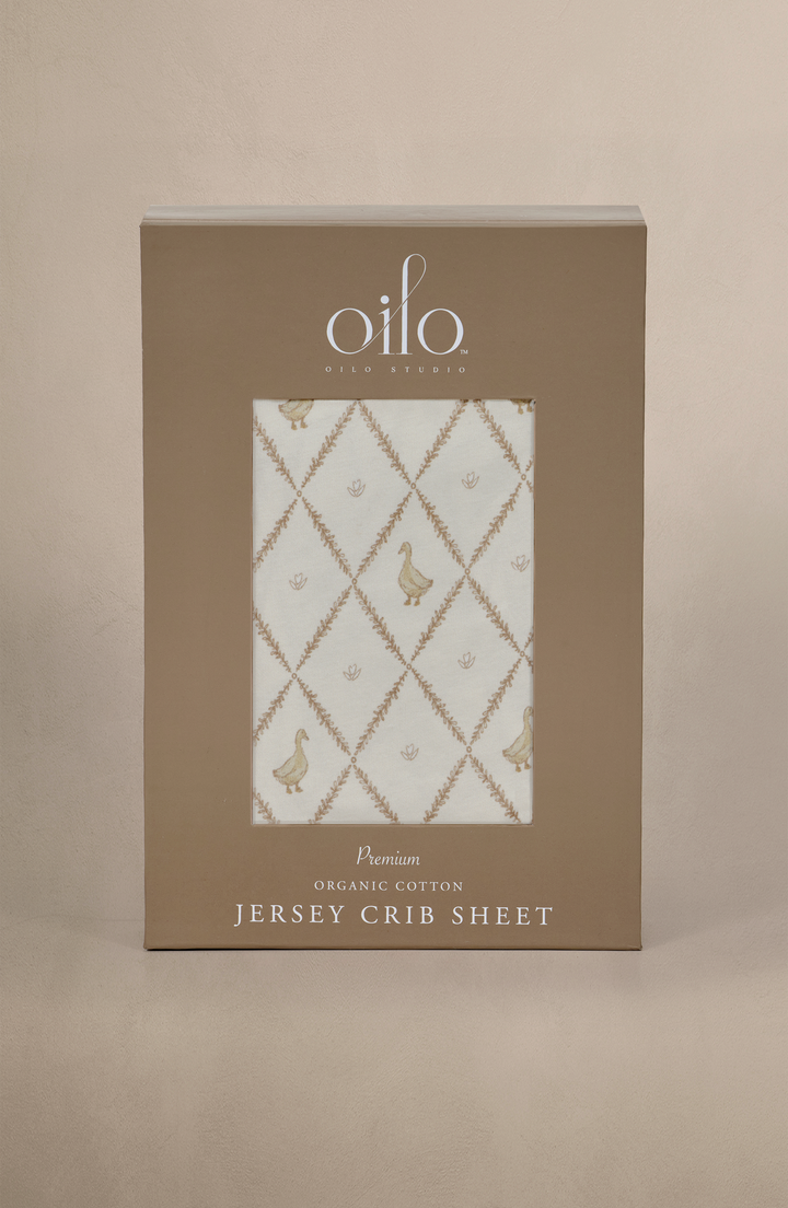Oilo Butter Yellow Duck | Crib Sheet