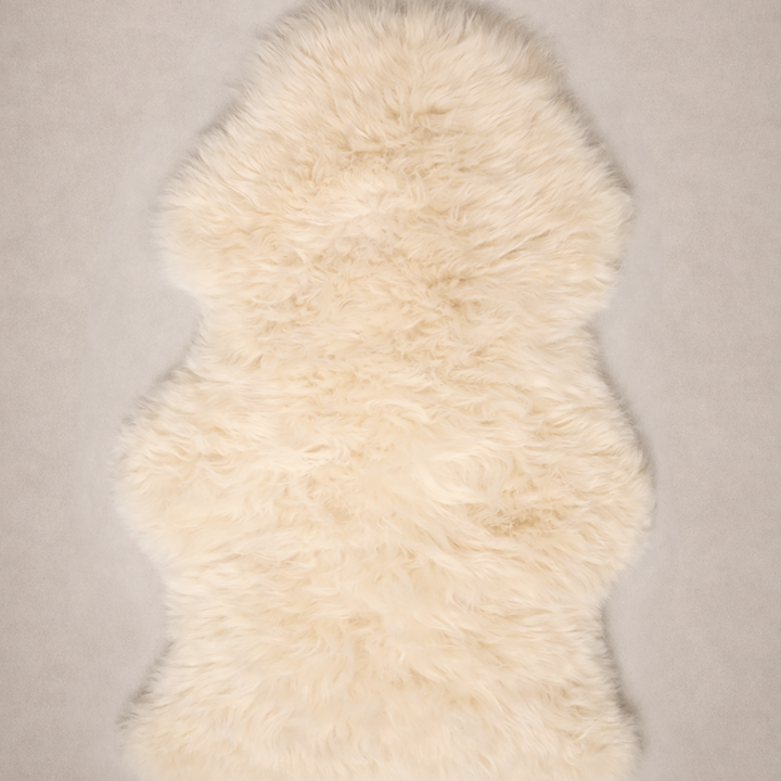 Oilo Real Fur Rug | Highland Hide Cream
