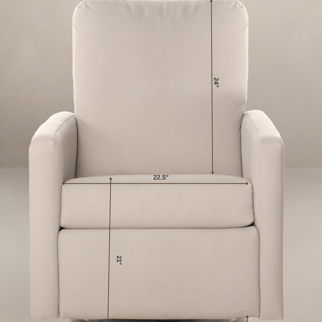 Oilo Drew Gliding Swivel Nursery Recliner