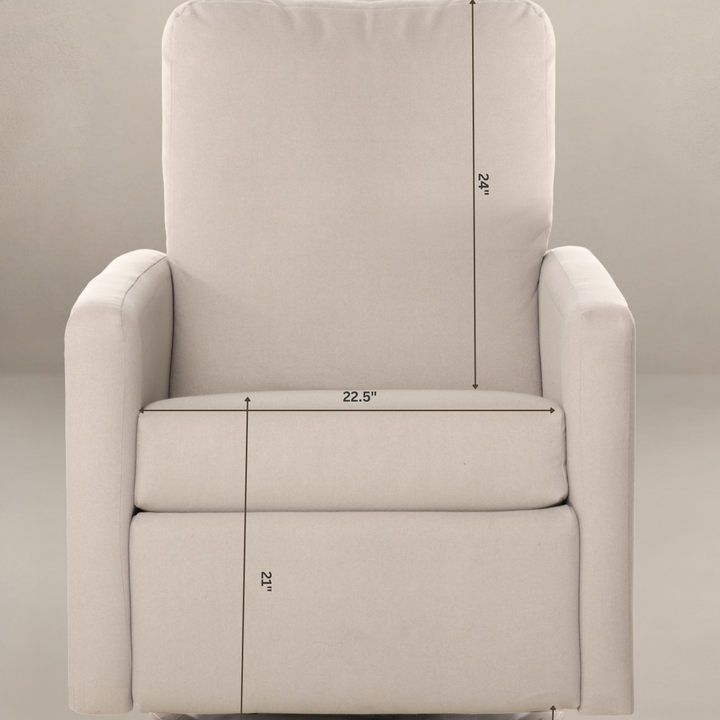 Oilo Drew Gliding Swivel Nursery Recliner