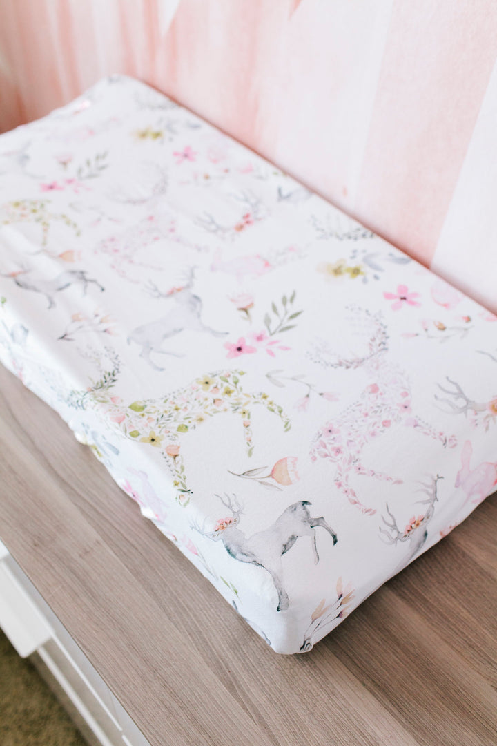Oilo Fawn | Convertible Bassinet Sheet & Changing Pad Cover