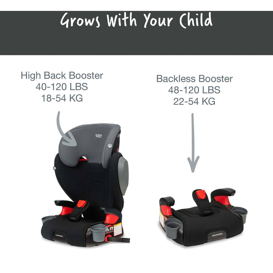 Britax Highpoint Backless Belt-Positioning Booster Seat with