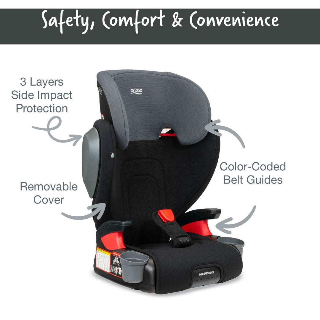 britax safewash Britax Highpoint Backless Belt-Positioning Booster Seat with Safewash – Chapin Baby
