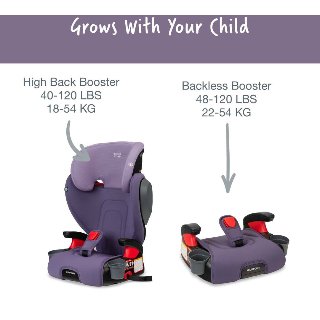 britax highpoint canada Britax Highpoint Backless Belt-Positioning Booster Seat with Safewash – Chapin Baby
