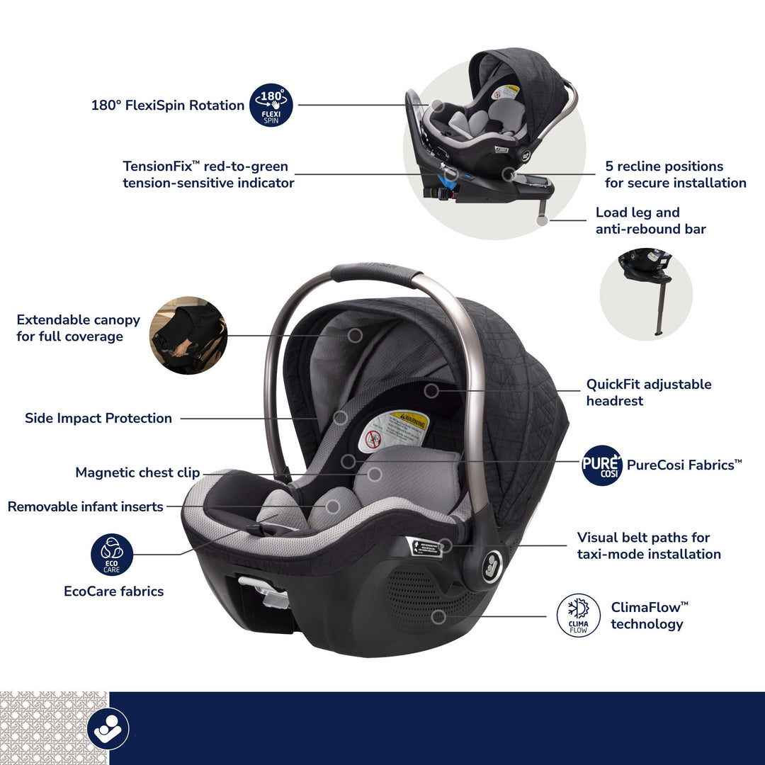 peg perego vs maxi cosi Maxi-Cosi Kindred Peri 180° Rotating Infant Car Seat – Chapin Baby