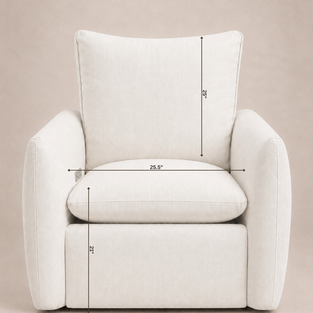 Oilo James: a Chair and a Half | Gliding Swivel Nursery Recliner