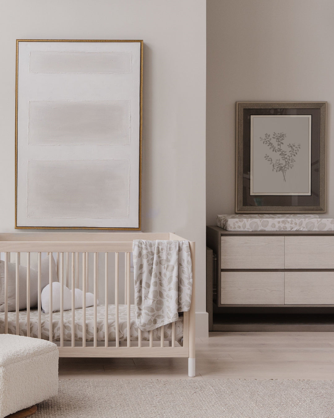 Oilo Leaf | Convertible Bassinet Sheet & Changing Pad Cover