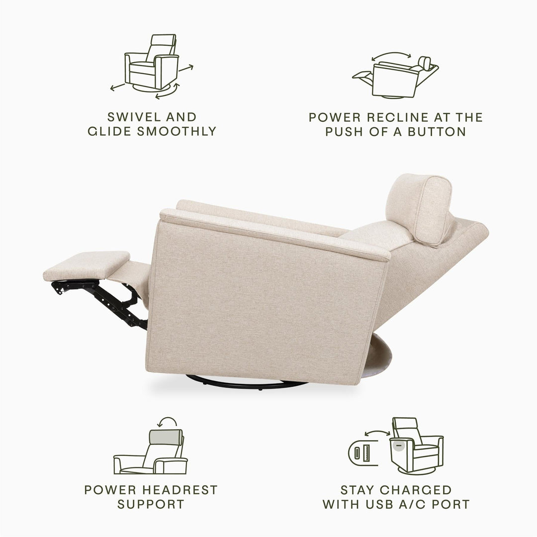 Namesake Willa Plus Power Glider Recliner + Power Headrest