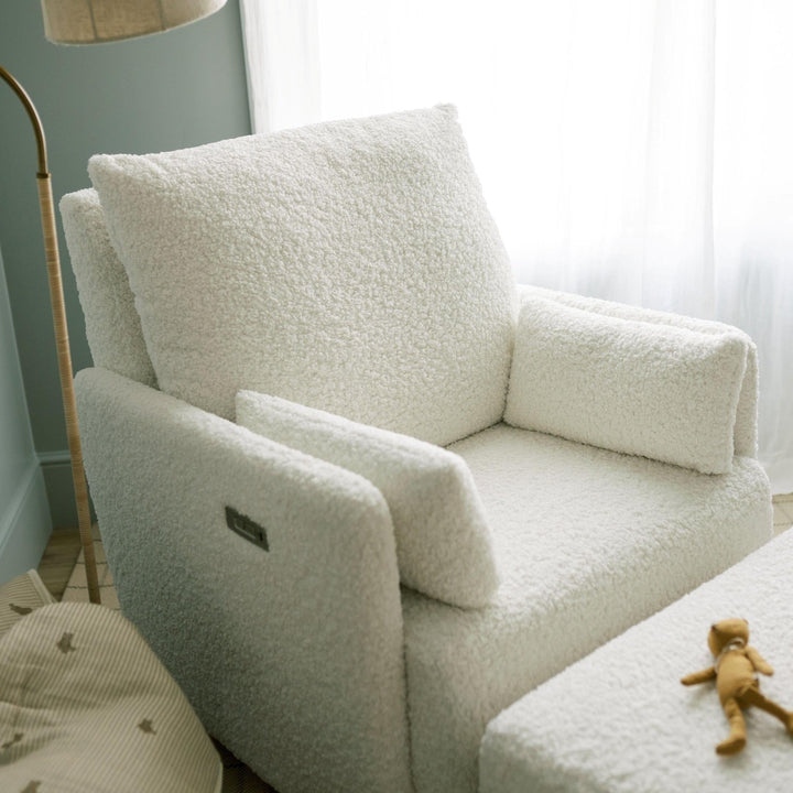 Oilo Ollie: a Chair and a Half | Swivel Nursery Glider with Back Recline Feature