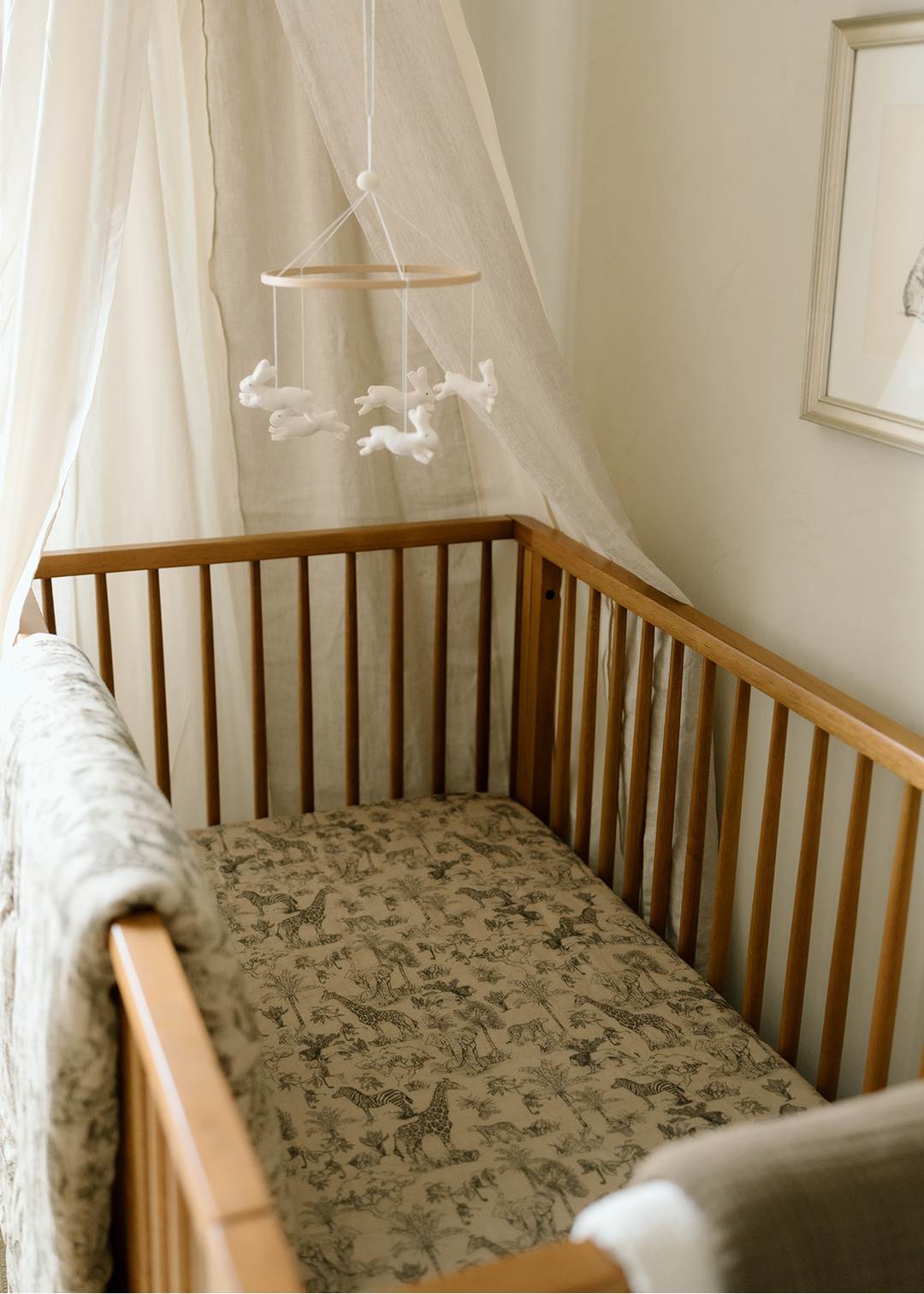 Oilo Vintage Safari Nursery | Crib Sheet