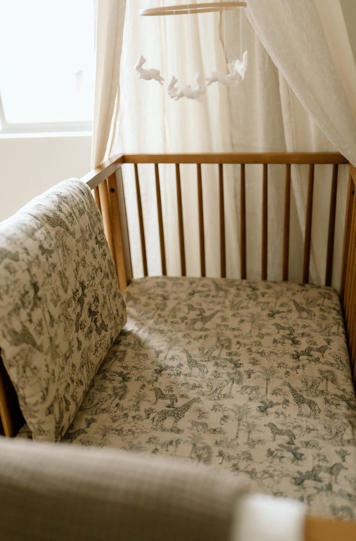 Oilo Vintage Safari & Woodland Nursery | Jersey Swaddle Set