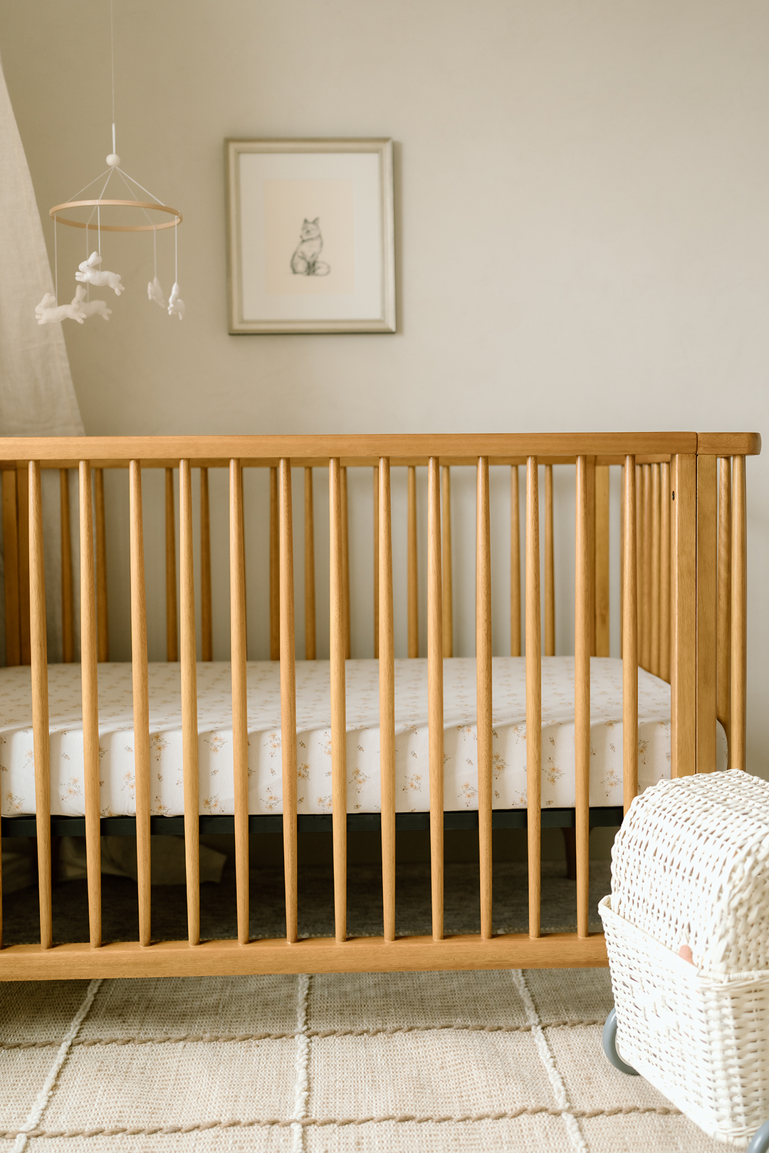 Oilo Dainty Floral | Crib Sheet