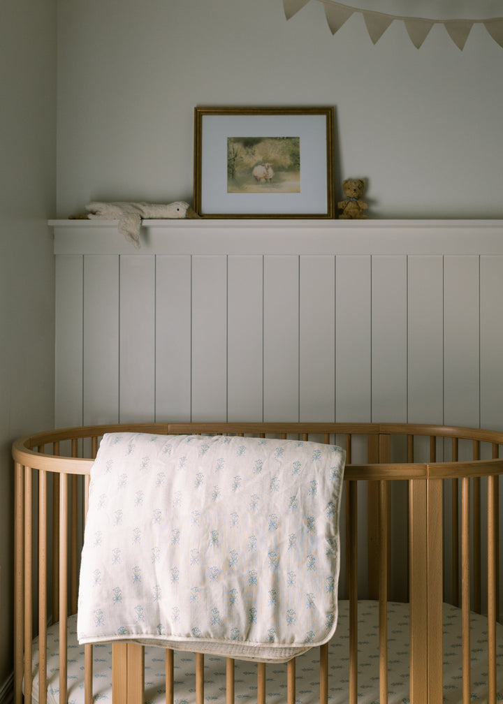 Oilo Lily of the Valley | Premium Muslin Crib Quilt & Sham Set