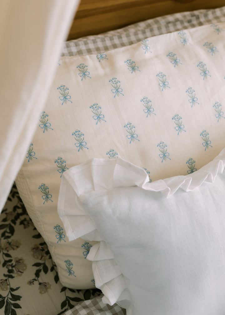 Oilo Lily of the Valley | Premium Muslin Crib Quilt & Sham Set