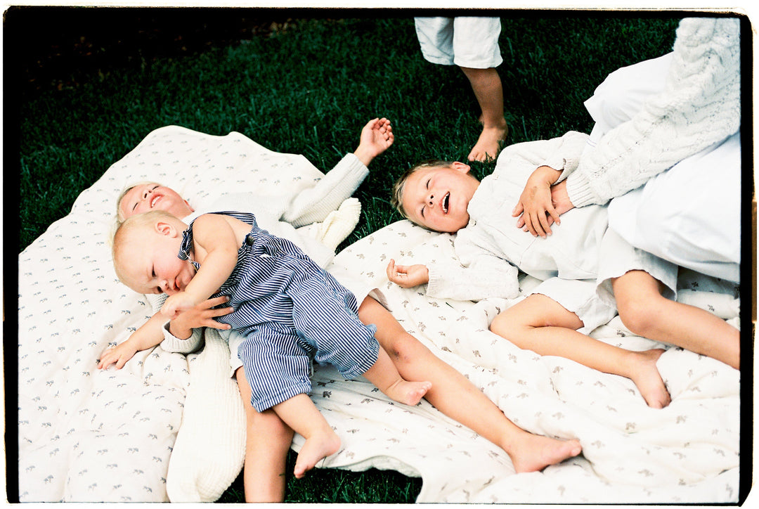 Oilo Squirrel | Premium Muslin Crib Quilt & Sham Set