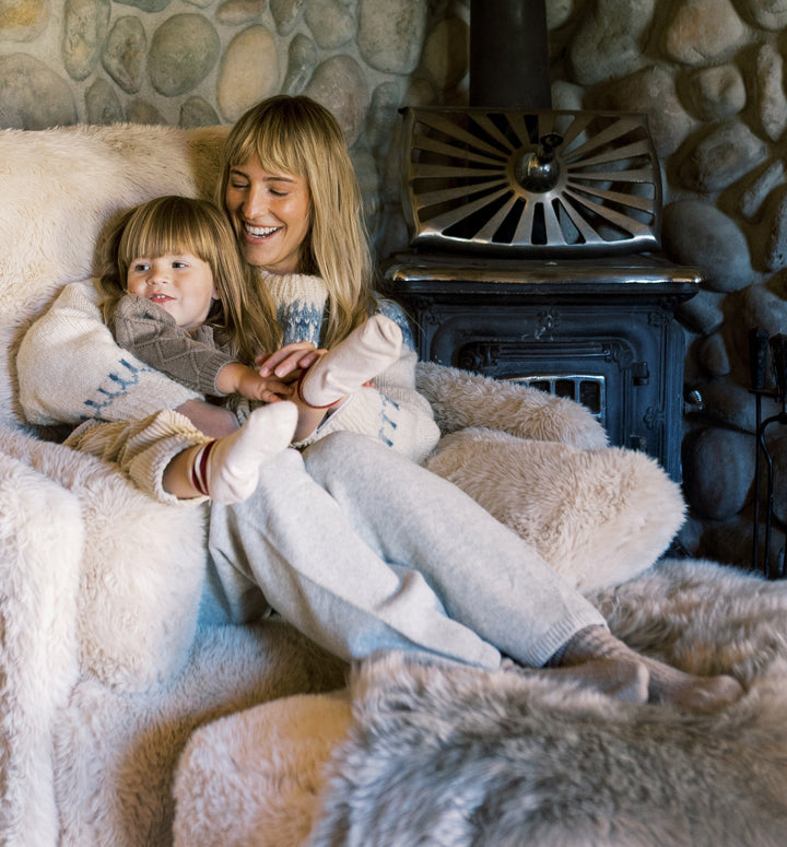 Oilo Real Fur Rug | Highland Hide Driftwood
