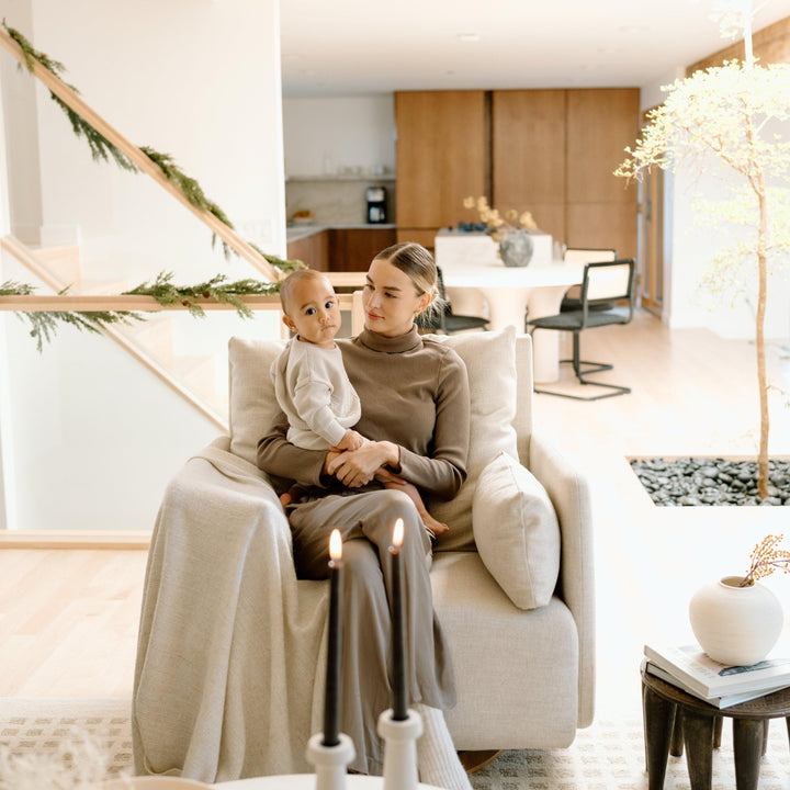 Oilo Ollie: a Chair and a Half | Swivel Nursery Glider with Back Recline Feature