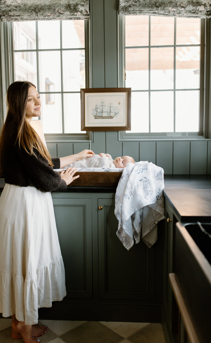 Oilo Cottontail | Convertible Bassinet Sheet & Changing Pad Cover