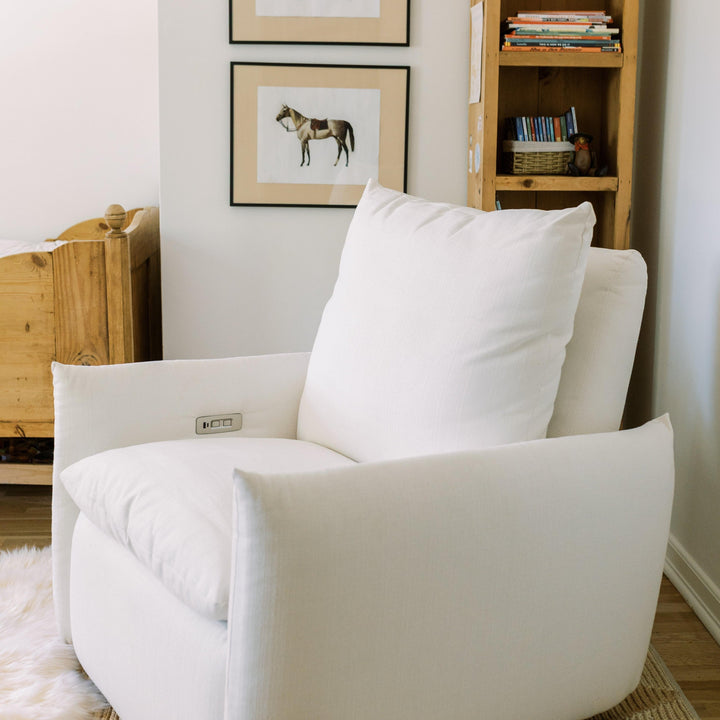 Oilo James: a Chair and a Half | Gliding Swivel Nursery Recliner