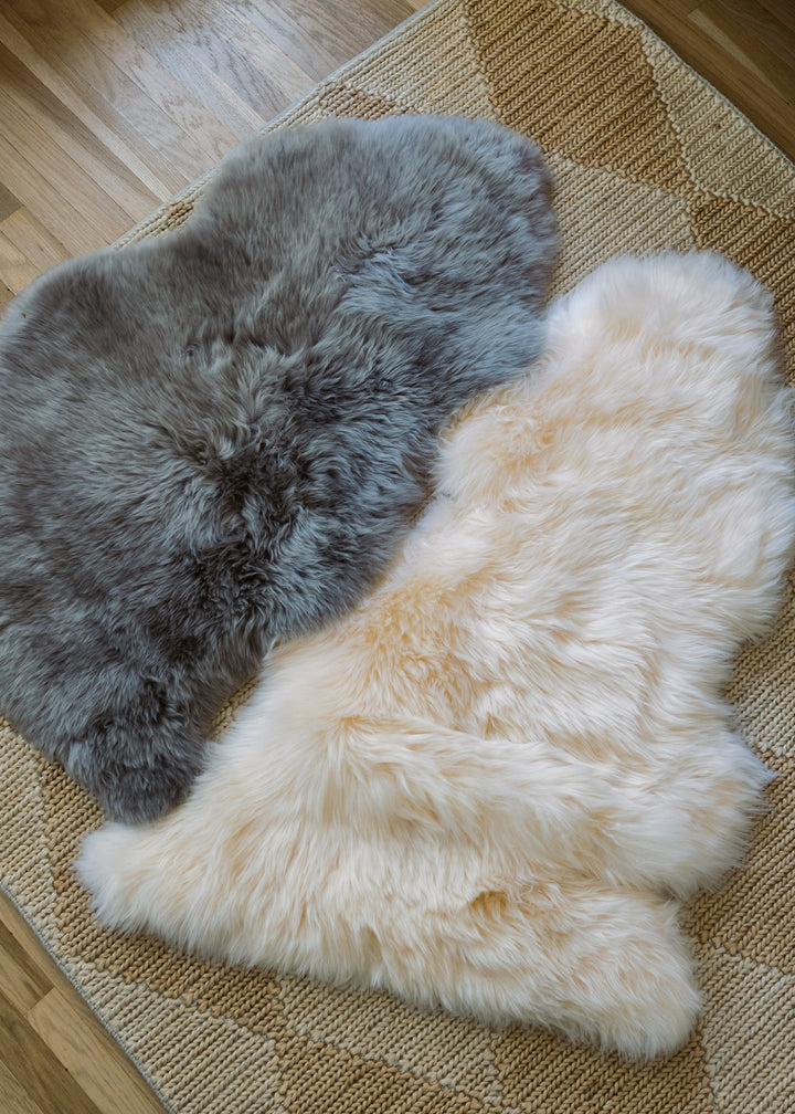 Oilo Real Fur Rug | Highland Hide Cream