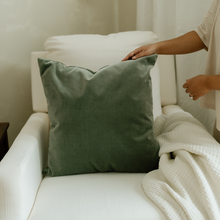 Oilo Faux Mohair 'Sage' Throw Pillow