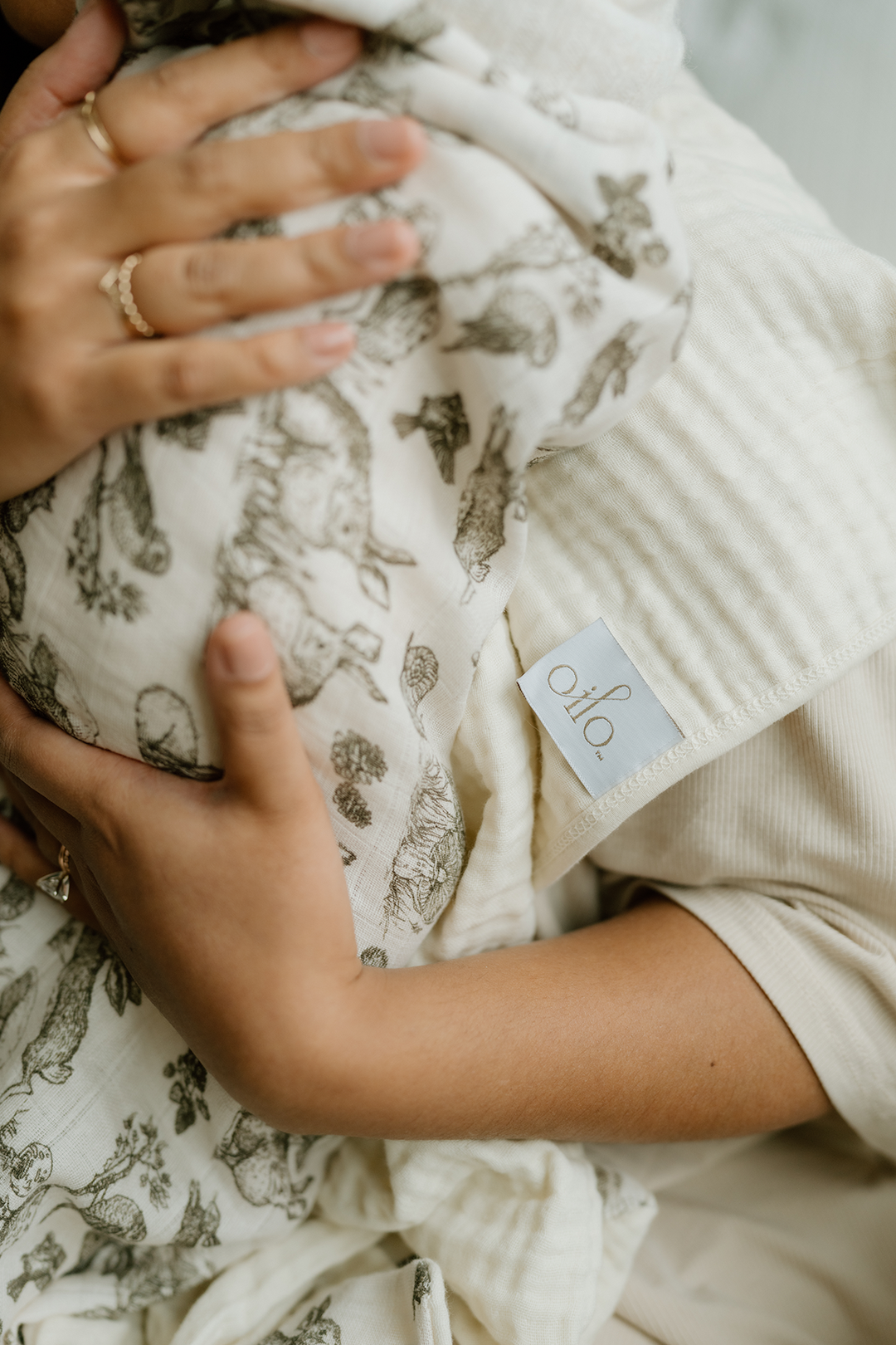 Oilo Vintage Safari & Woodland Nursery | Muslin Swaddle Blanket Set