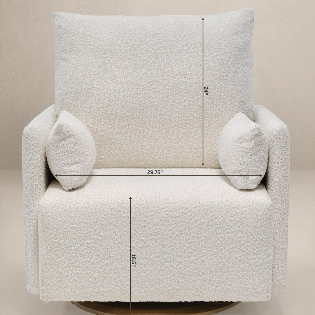 Oilo Ollie: a Chair and a Half | Swivel Nursery Glider with Back Recline Feature
