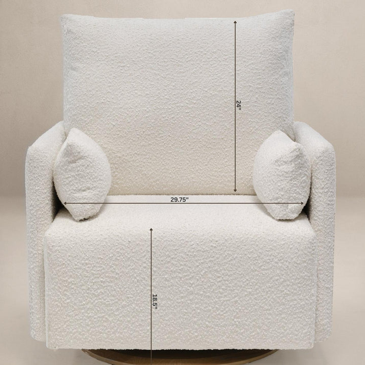 Oilo Ollie: a Chair and a Half | Swivel Nursery Glider with Back Recline Feature