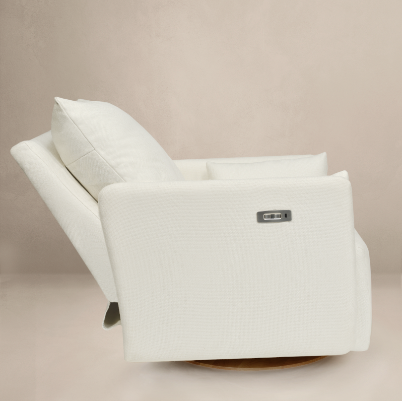 Oilo Ollie: a Chair and a Half | Swivel Nursery Glider with Back Recline Feature