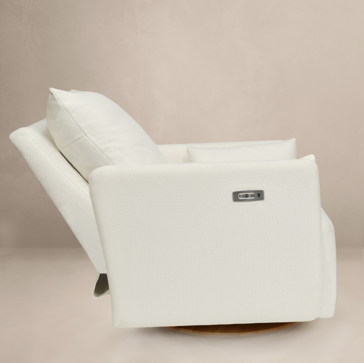 Oilo Ollie: Standard Size | Swivel Nursery Glider with Back Recline Feature