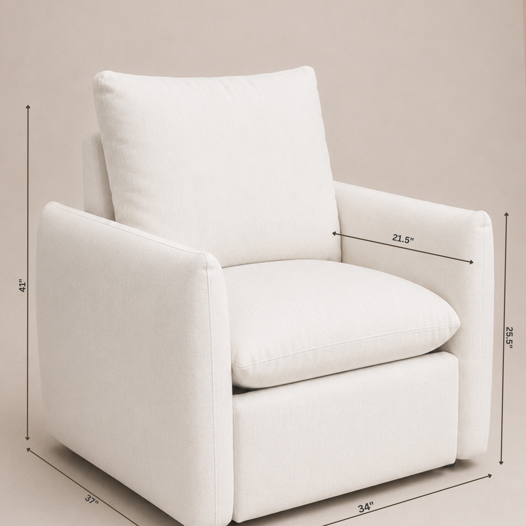 Oilo James: a Chair and a Half | Gliding Swivel Nursery Recliner