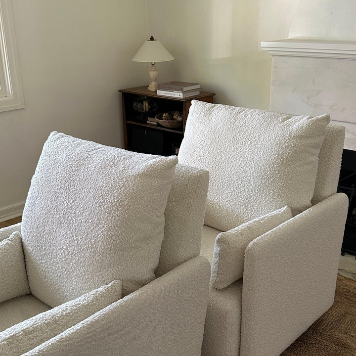 Oilo Ollie: a Chair and a Half | Swivel Nursery Glider with Back Recline Feature